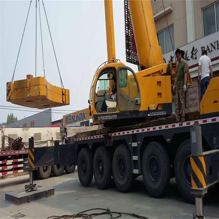 合肥瑶海当地吊车出租|机器吊装|75吨|工厂搬迁服务